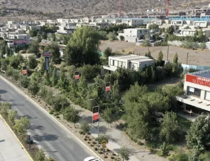 Proyecto inmobiliario visto desde exteriores
