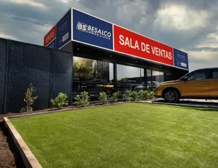 Sala de venta diseñada por Bemodular